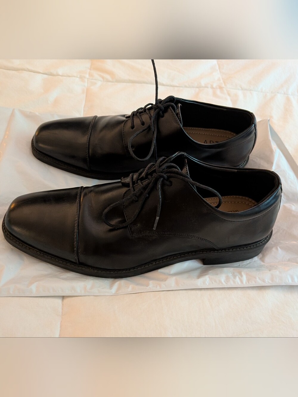 Men's Apt. 9 Black Cap-Toe Lace-Up Oxfords Size 12